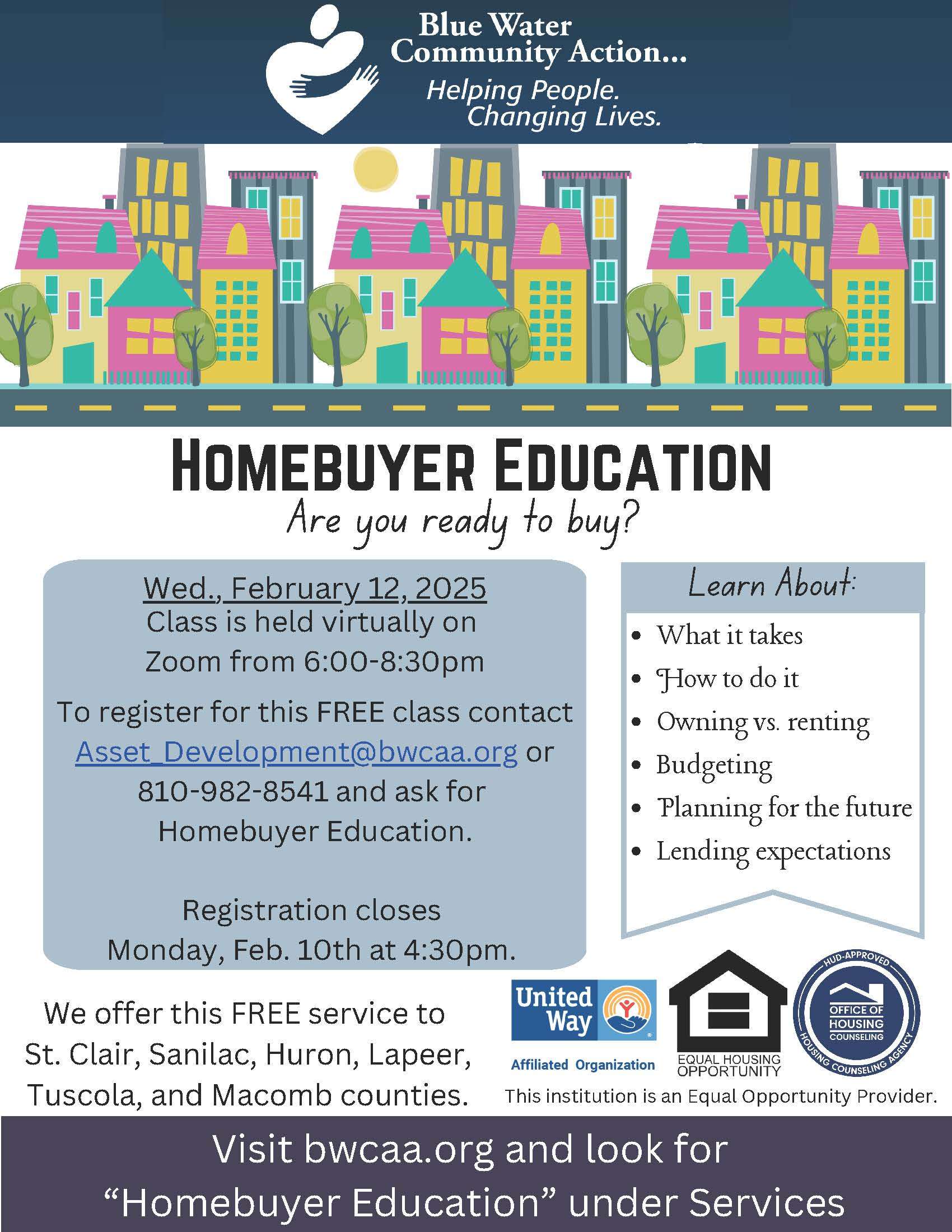 2026 Homebuyer Education Classes